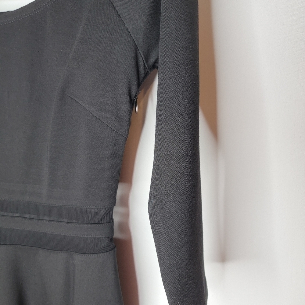Lulu's Fit and Flare Black Skater Dress - Picture 3 of 10